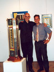 Tassou et Gérard Bouis, directeur RH Partners Paca et organisateur de l'expo "Cybertrash à Sophia" en mai 2000.